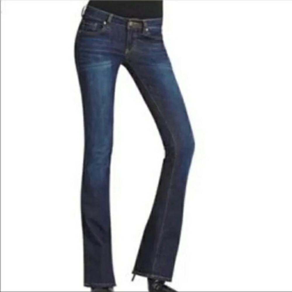 CAbi Bootcut Jeans Stretch Dark Denim Size 6 #967R Flare Comfort